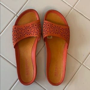Orange sandals